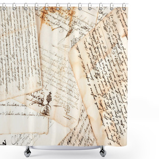 Personality  Manuscripts Shower Curtains