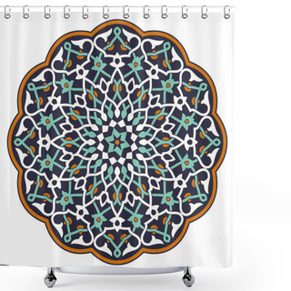 Personality  Arabic Circular Pattern Shower Curtains
