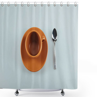 Personality  Empty Ceramic Coffee Cup Shower Curtains