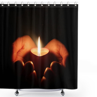 Personality  Candle Shower Curtains