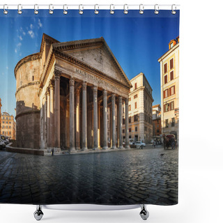 Personality  Pantheon In Rome, Italy Shower Curtains