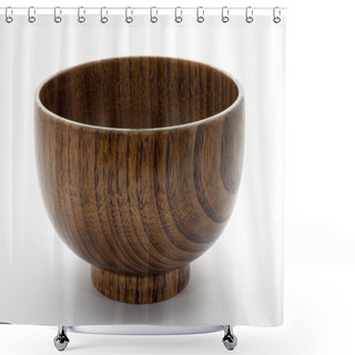 Personality  Wooden Bowl Shower Curtains