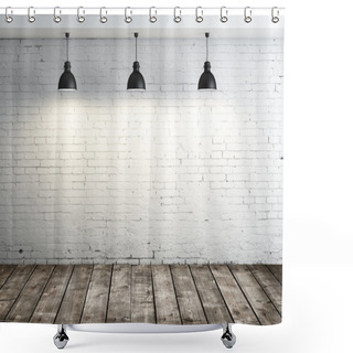Personality  Oom With Lamp Shower Curtains