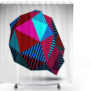 Personality  Deformed Asymmetric Vivid Element Shower Curtains