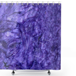 Personality  Top Grade Charoite From Sakha Republic, Siberia, Russia Like Art Background, Texture Shower Curtains