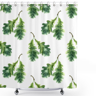 Personality  Watercolor Oak Leaf. Shower Curtains