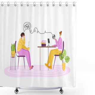 Personality  Psychological Servise, Personal Assistance Shower Curtains