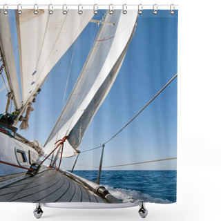 Personality  Sailing Boat Shower Curtains