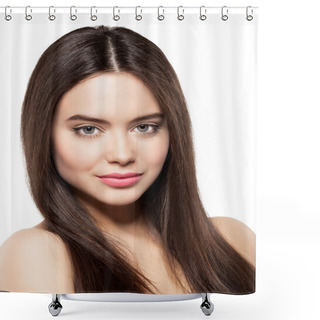 Personality  Beauty Face Of Beautiful Woman Shower Curtains