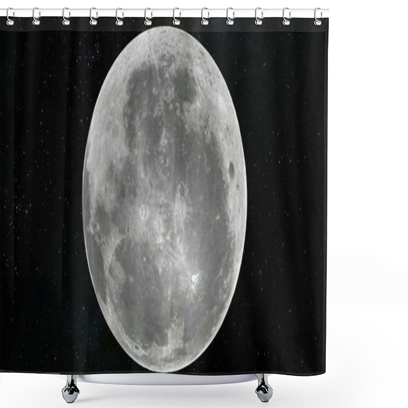Personality  Moon Scientific Illustration Shower Curtains