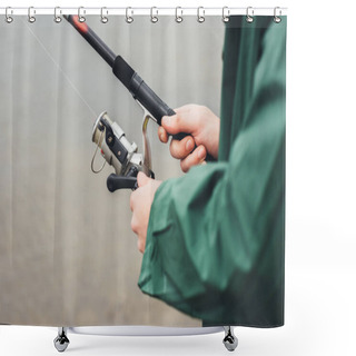 Personality  Fishing Shower Curtains