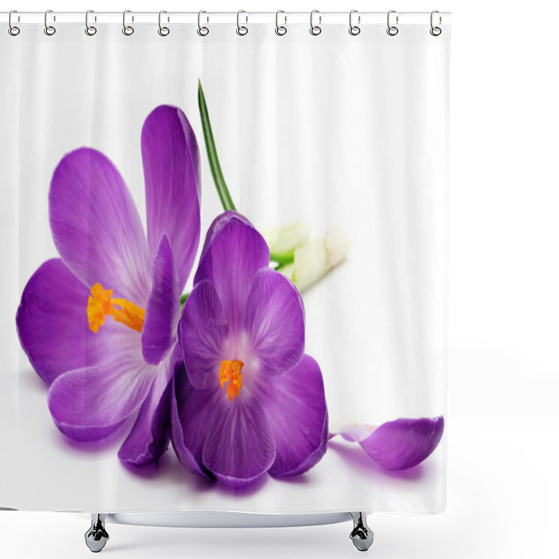 Personality  Crocus Shower Curtains