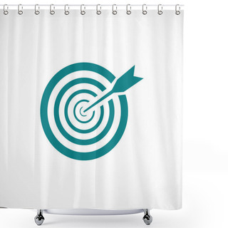 Personality  Target Flat Icon Shower Curtains