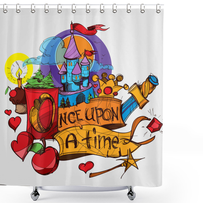 Personality  Tale, Color Illustration To Fairy Tales. Shower Curtains
