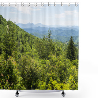 Personality  Mountain View From Grayson Highlands Park. Shower Curtains