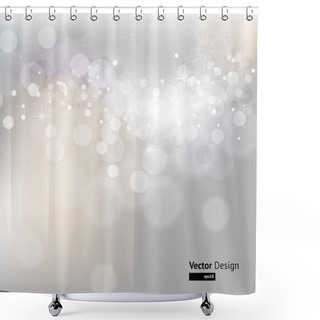 Personality  Abstract Snowflake Background Shower Curtains