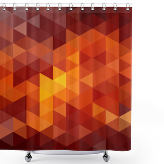 Personality  Triangles Background Shower Curtains