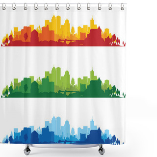 Personality  Cityscapes Shower Curtains