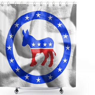 Personality  Democrats Flag  - The Symbol For The Democratic Party In The US. Shower Curtains