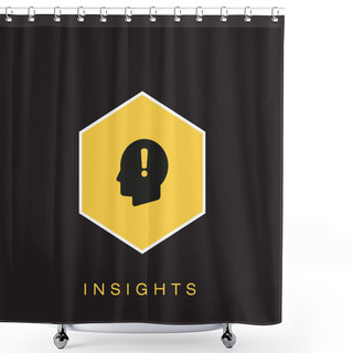 Personality  Insights Icon. Vector Illustration  Shower Curtains