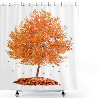 Personality  Autumn Tree Shower Curtains