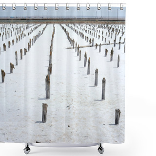 Personality  Salty Lake Baskunchak,Russia Shower Curtains