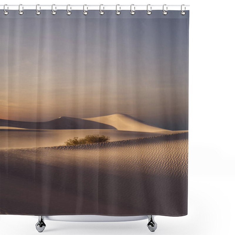 Personality  View Of Nice Sands Dunes And Palm At Sands Dunes National Park Shower Curtains