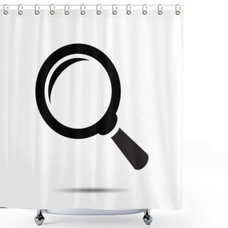 Personality  Magnifying Glass Icon Shower Curtains