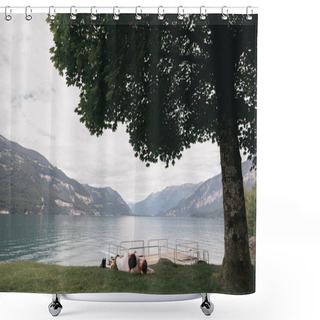 Personality  Lying Shower Curtains