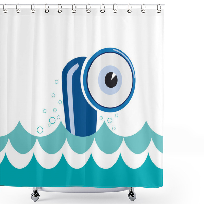 Personality  Submarine Shower Curtains
