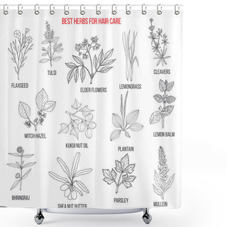 Personality  Best Medicinal Herbs For Hair Care Shower Curtains