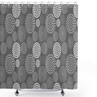 Personality  Abstract Grey Monochrome Background Shower Curtains