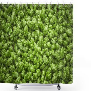 Personality  Green Hops Useful For Background Shower Curtains