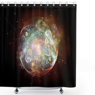 Personality  Design Element Composition Shower Curtains