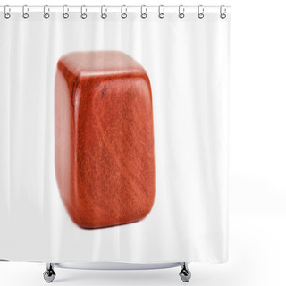 Personality  Red Jasper Polished Stone Shower Curtains