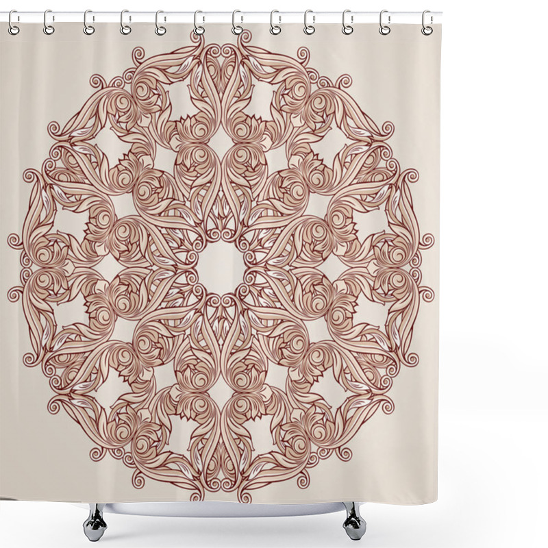 Personality  Floral Pattern Shower Curtains