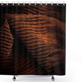 Personality  Texture, Background, Pattern, Sepia Crepe, Is A Fabric Of Silk, Wool Or Synthetic Fibers With A Distinctly Clear, Crimped Appearance.  Shower Curtains