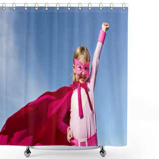 Personality  Little Girl Super Hero  Shower Curtains