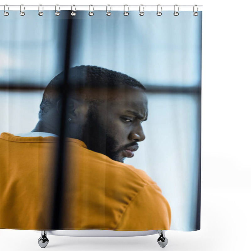 Personality  African American Prisoner In Prison Cell Shower Curtains