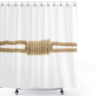 Personality  Rough Rope With Knot Shower Curtains