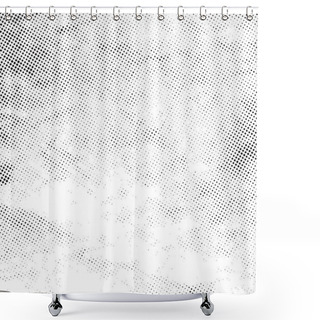 Personality  Distress Halftone Texture Shower Curtains