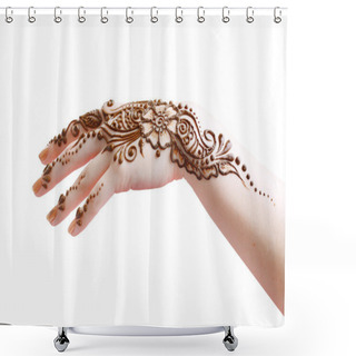 Personality  Henna Applying Shower Curtains