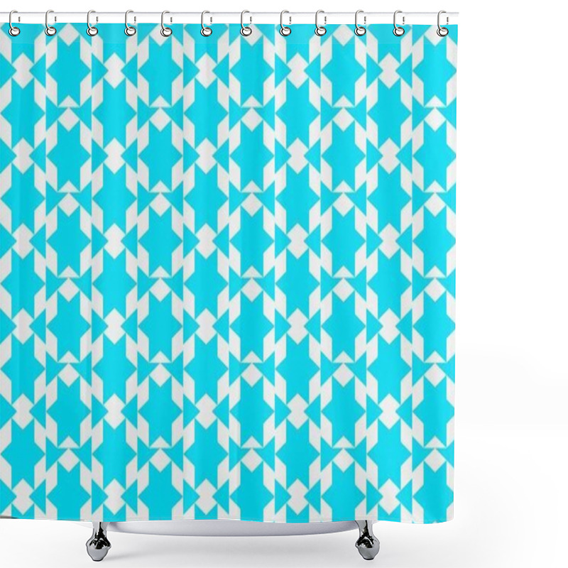 Personality  Abstract creative background with repeated shapes shower curtains
