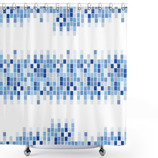 Personality  Vector Mosaic Pattern Shower Curtains