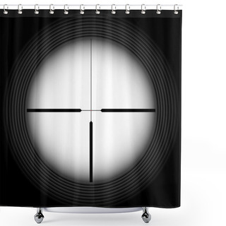 Personality  Rifle Sight Shower Curtains