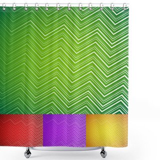 Personality  Abstract Wavy Lines Background Shower Curtains