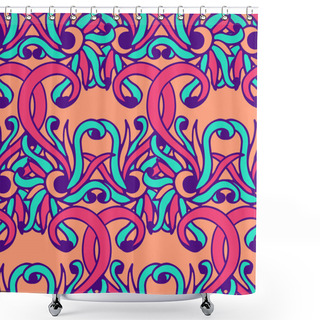 Personality  Colorful Seamless Abstract Pattern Shower Curtains