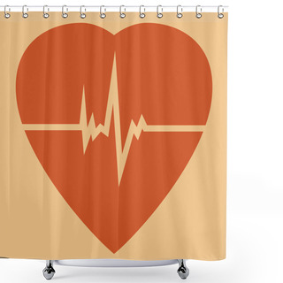 Personality  Defibrillator Icon Shower Curtains