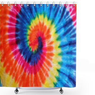 Personality  Close Up Tie Dye Fabric Pattern Background Shower Curtains