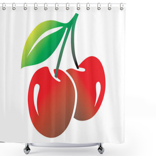 Personality  Cherry Shower Curtains